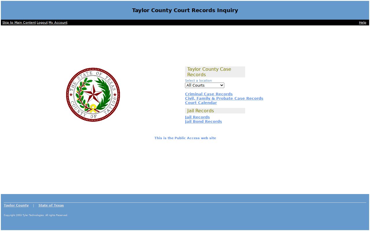 Abilene residents directory Taylor County court inquiry choices